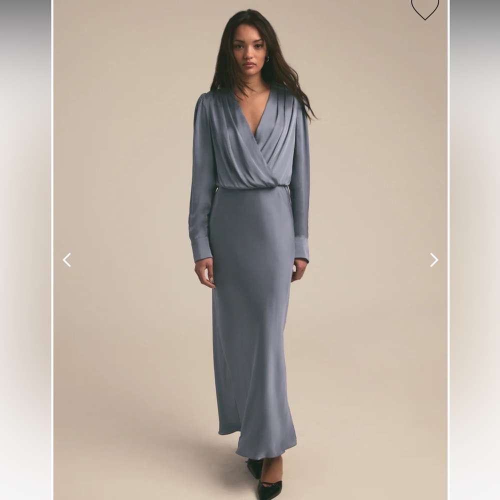 Favorite Daughter Long Sleeve Dress in Slate Blue